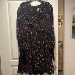 Gal Meets Glam Black Floral Dress
